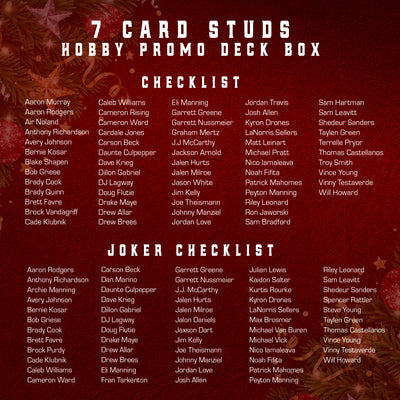 7 Card Studs Hobby Promo Deck Box - Christmas Bonus